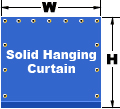 Solid Hanging Curtain